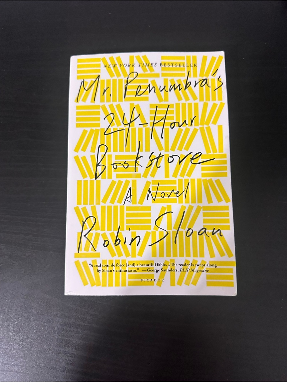 Yellow Patterned Paperback book